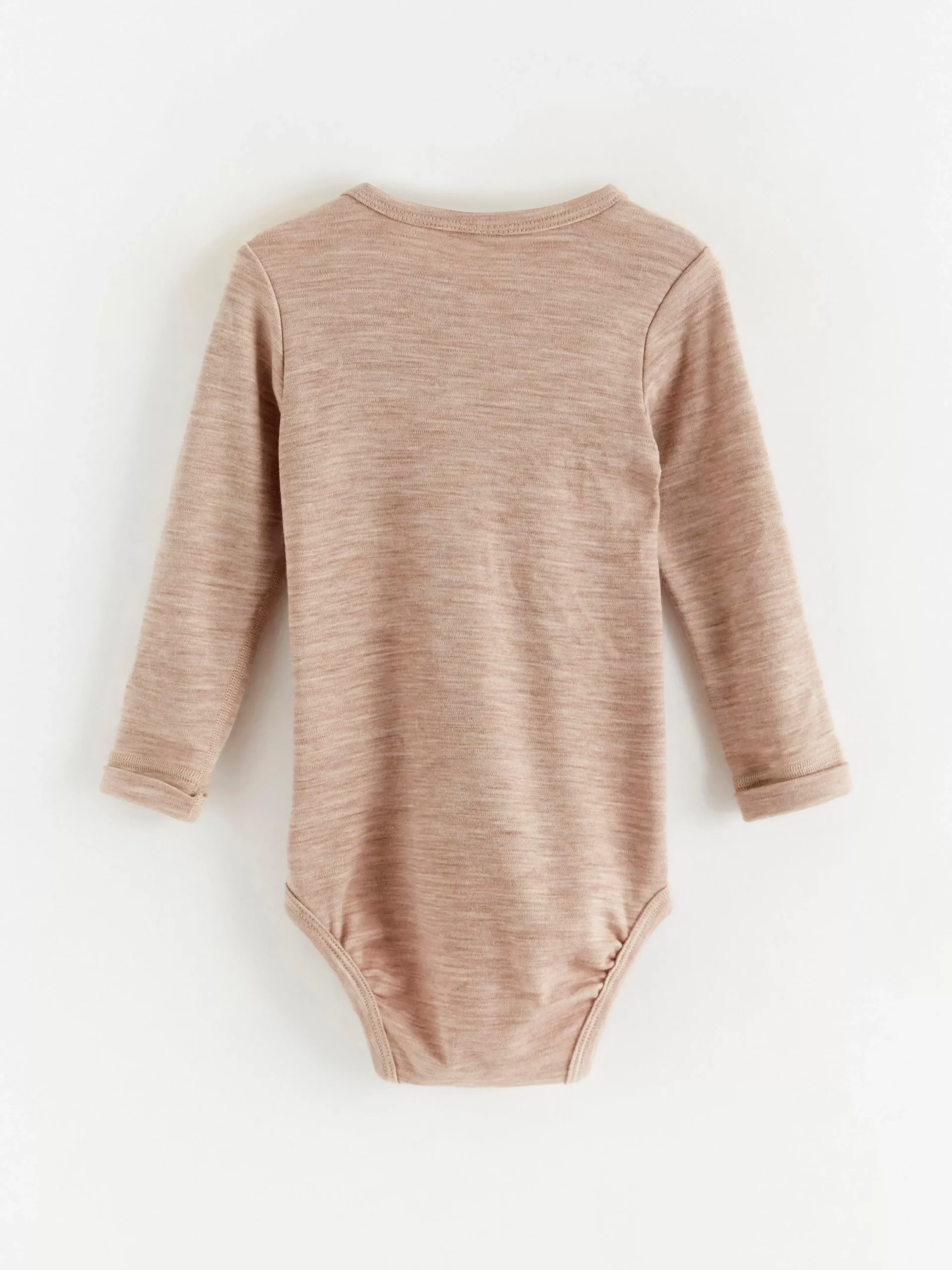 Bodies>Lindex Langarmad Body I Merinoull Light Beige Melange
