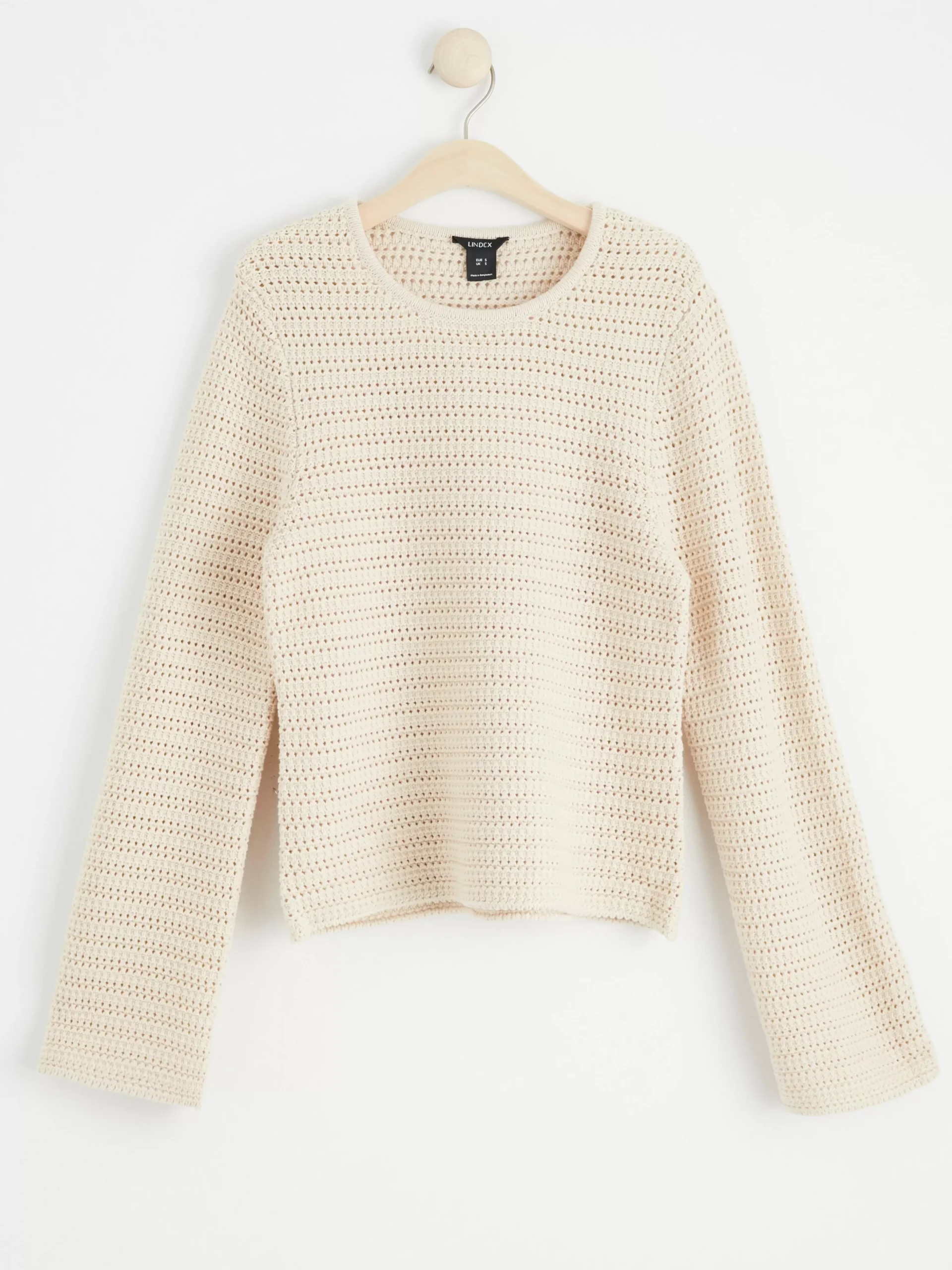 Tröjor & Cardigans>Lindex Langarmad Halstickad Troja Beige