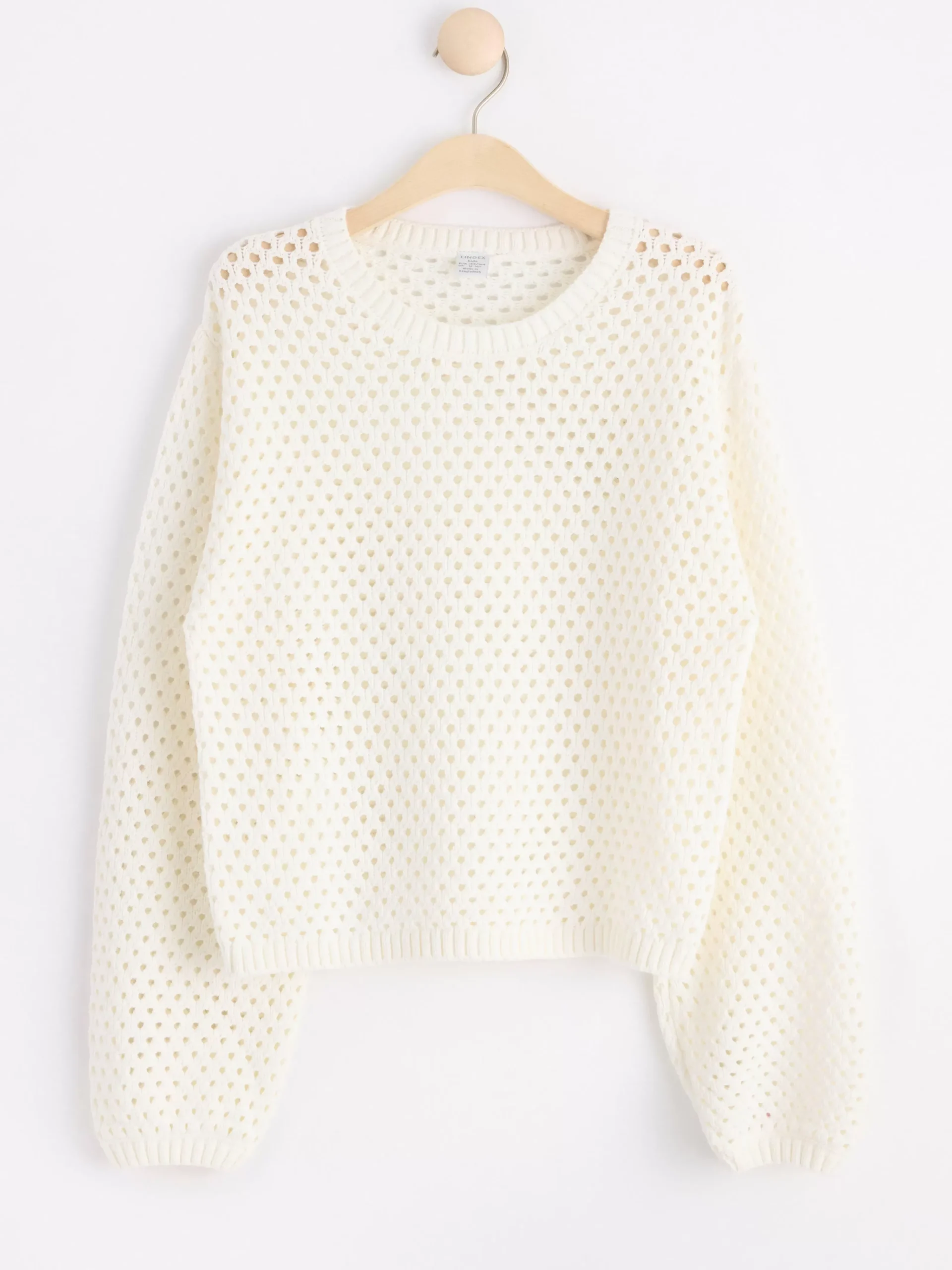 Tröjor & Cardigans>Lindex Langarmad Halstickad Troja Off White