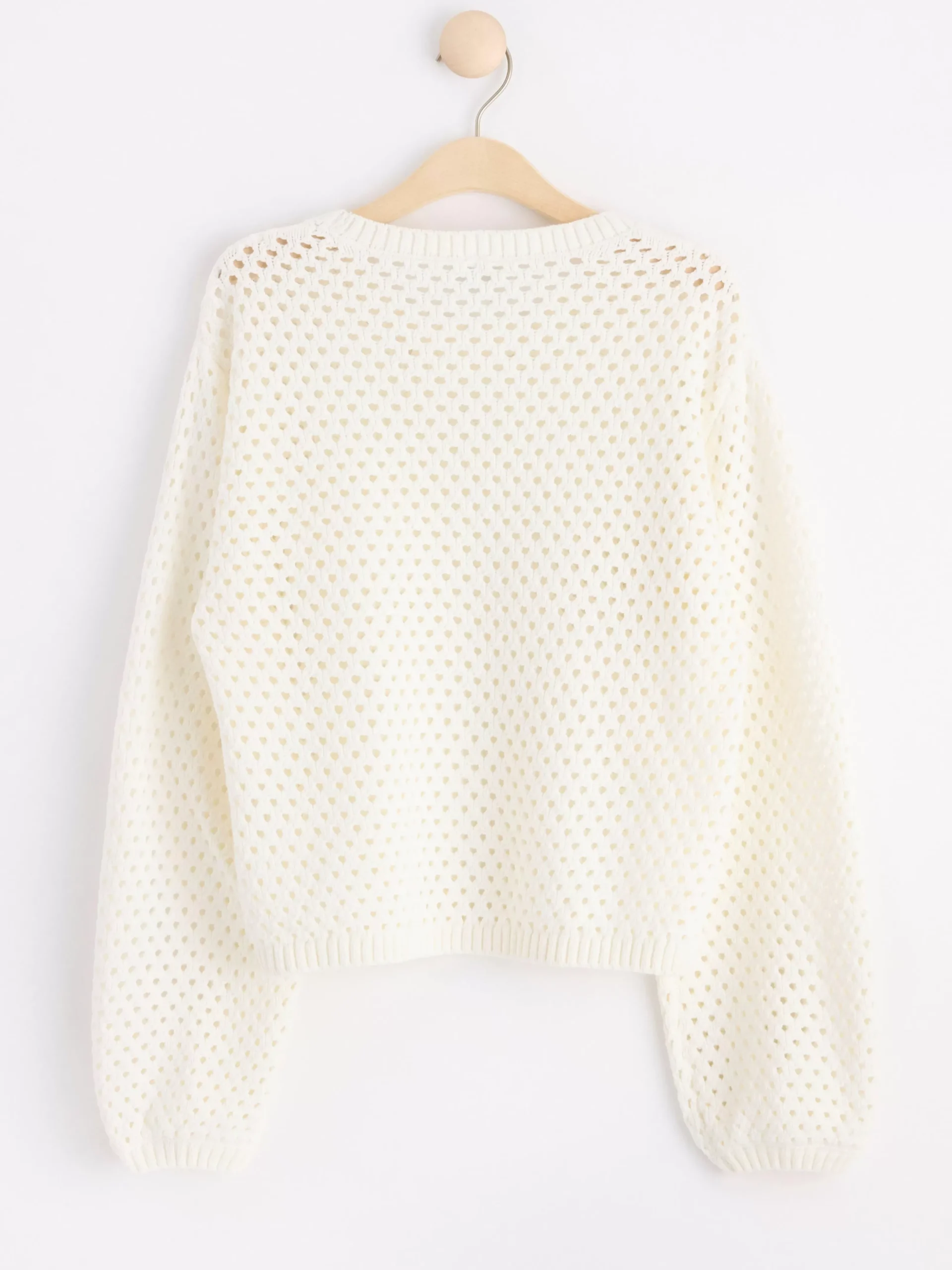 Tröjor & Cardigans>Lindex Langarmad Halstickad Troja Off White