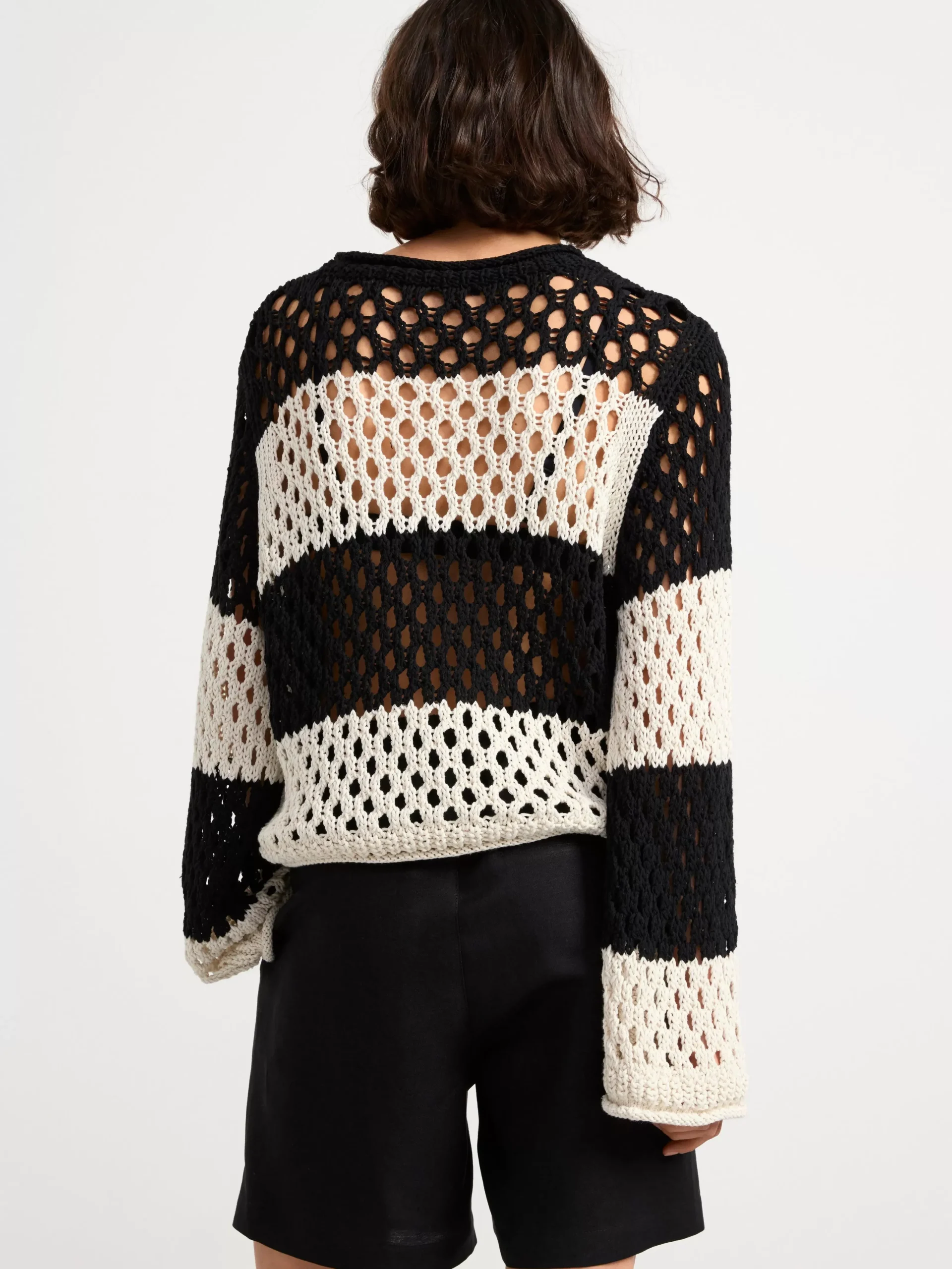 Tröjor & Cardigans>Lindex Langarmad Halstickad Troja Black