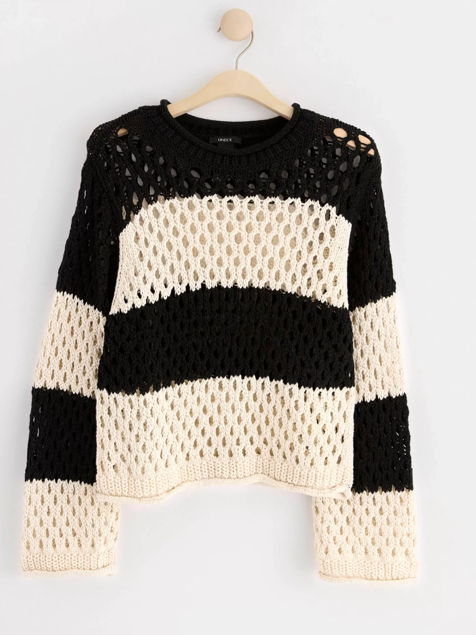 Tröjor & Cardigans>Lindex Langarmad Halstickad Troja Black