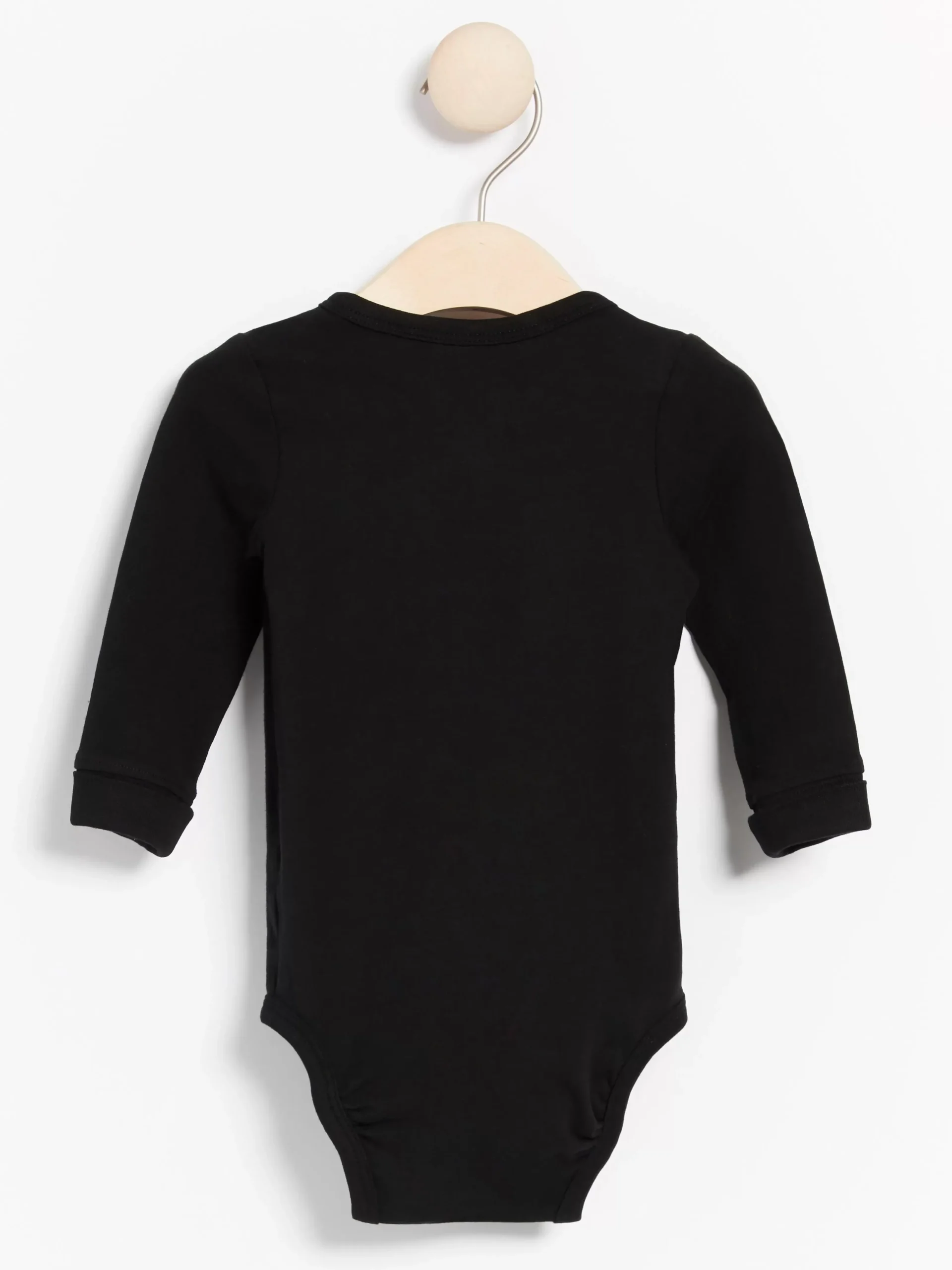 Bodies>Lindex Langarmad Omlottbody Off Black