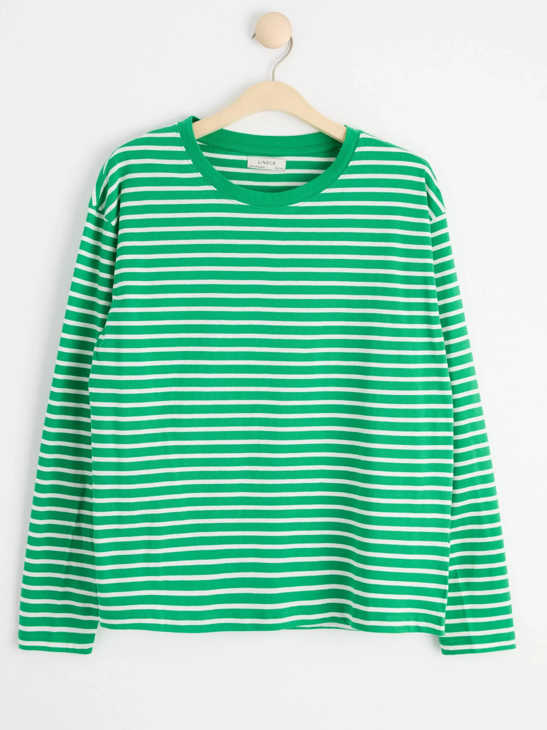 Toppar & T-Shirts>Lindex Langarmad Randig Topp Green