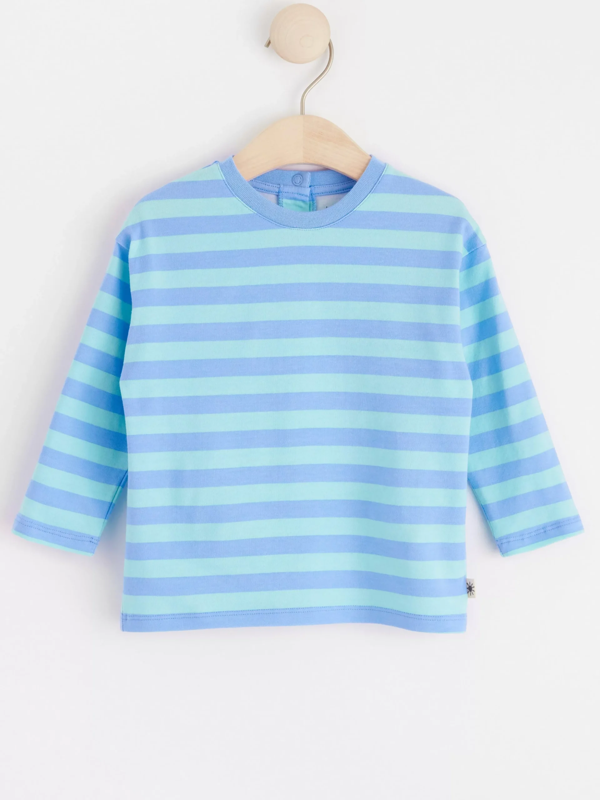 Toppar & T-Shirts>Lindex Langarmad Randig Troja Light Blue