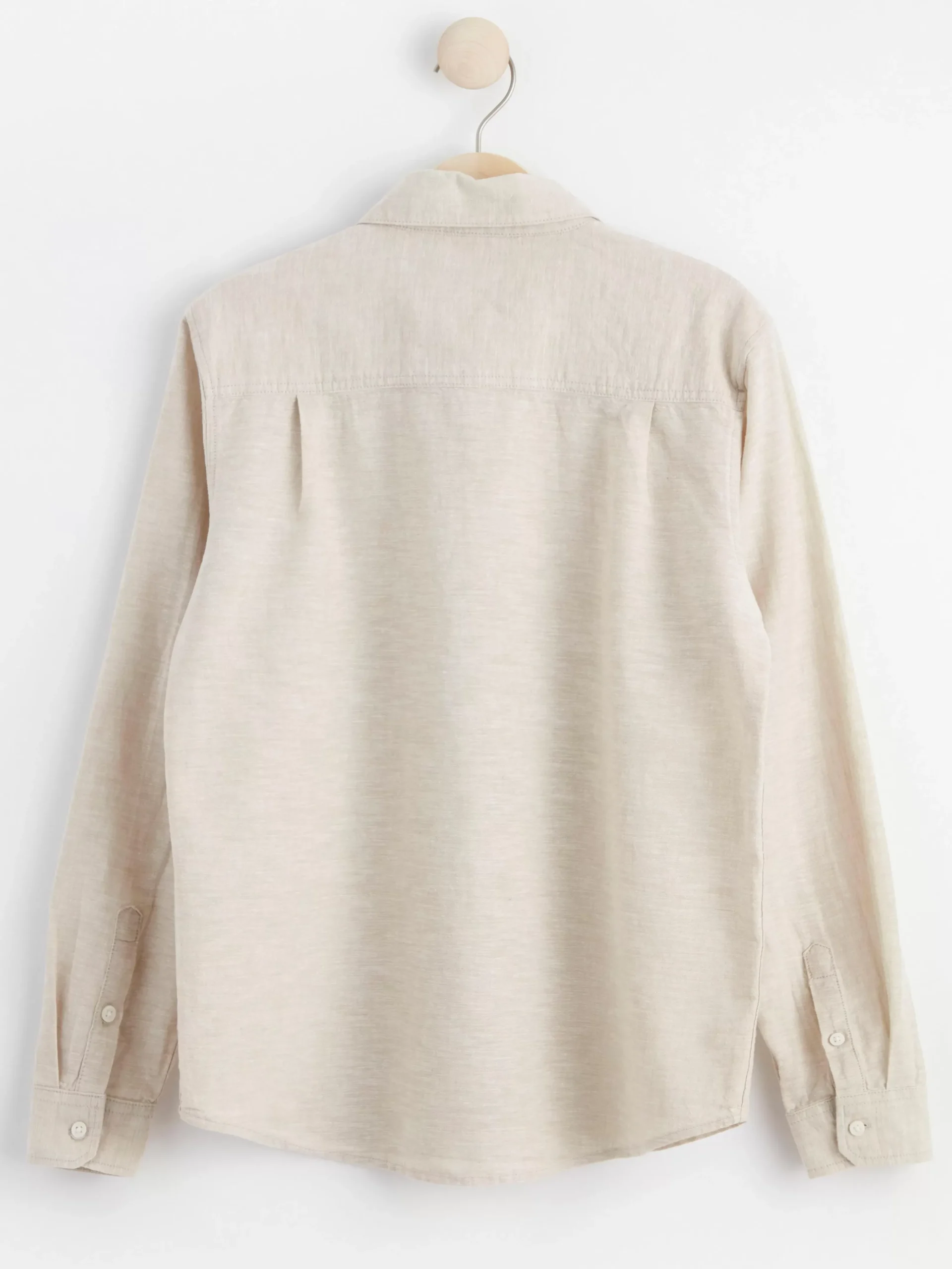 Skjortor & Blusar>Lindex Langarmad Skjorta I Linneblandning Light Grey