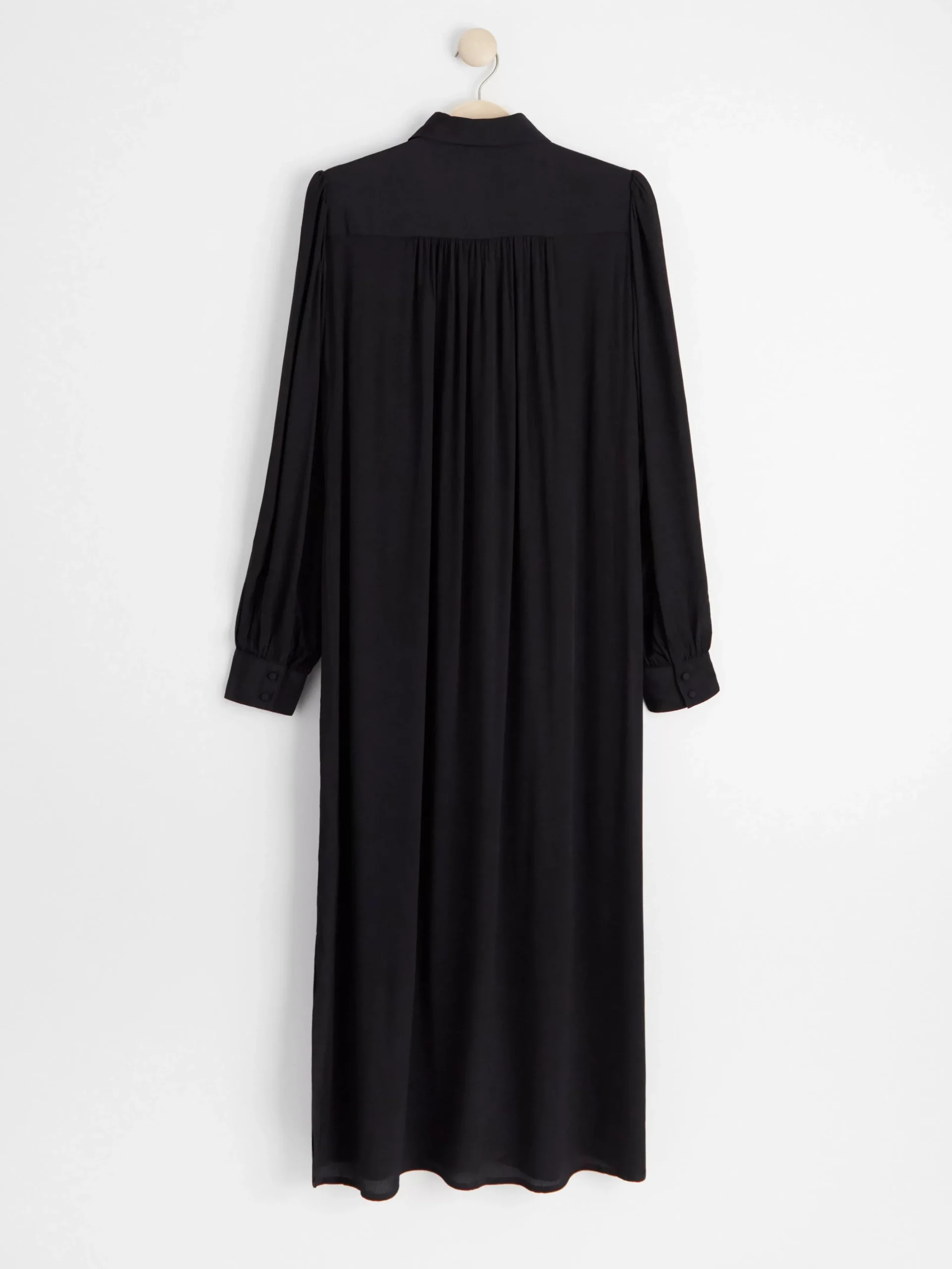 Klänningar>Lindex Langarmad Skjortklanning Black