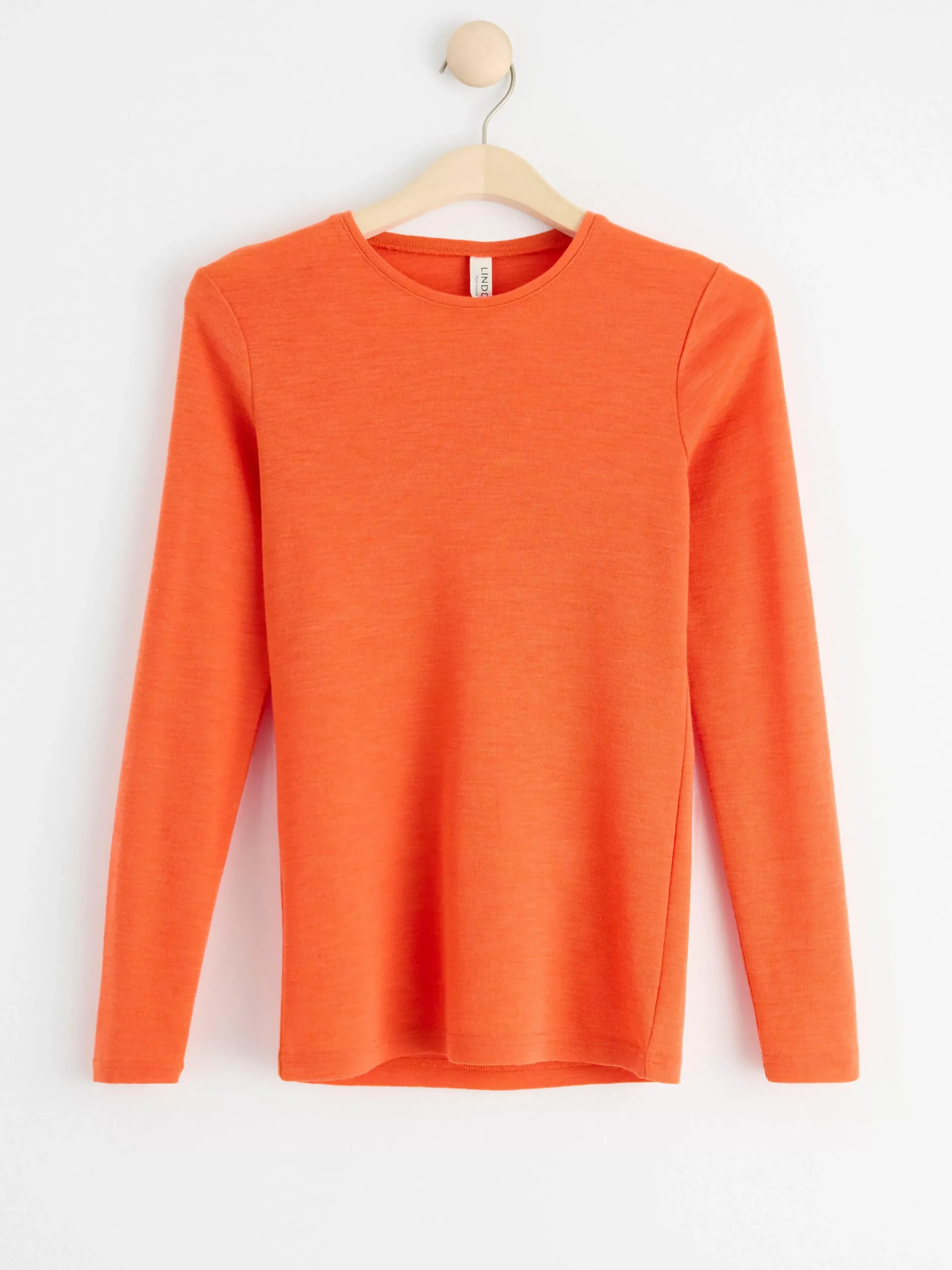 Toppar & T-Shirts>Lindex Langarmad Topp I Merinoull Orange