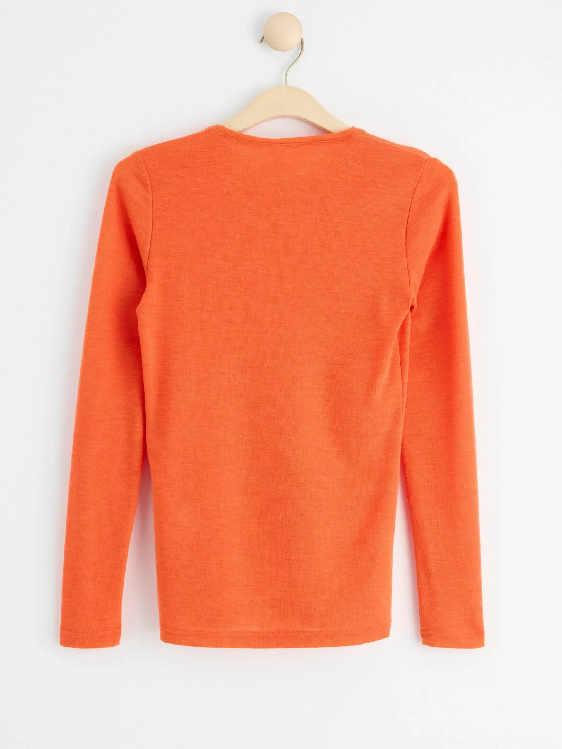 Toppar & T-Shirts>Lindex Langarmad Topp I Merinoull Orange