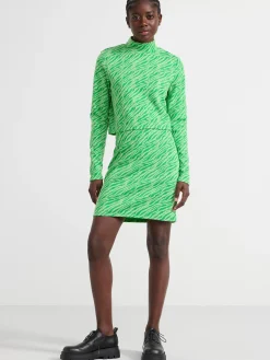 Toppar & T-Shirts>Lindex Langarmad Topp Med Halvpolokrage Green