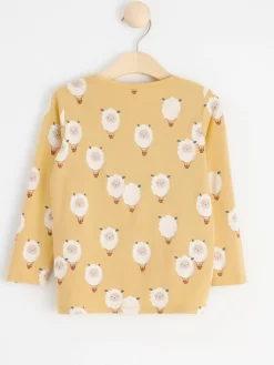 Toppar & T-Shirts>Lindex Langarmad Topp Med Luftballongdjur Light Dusty Yellow