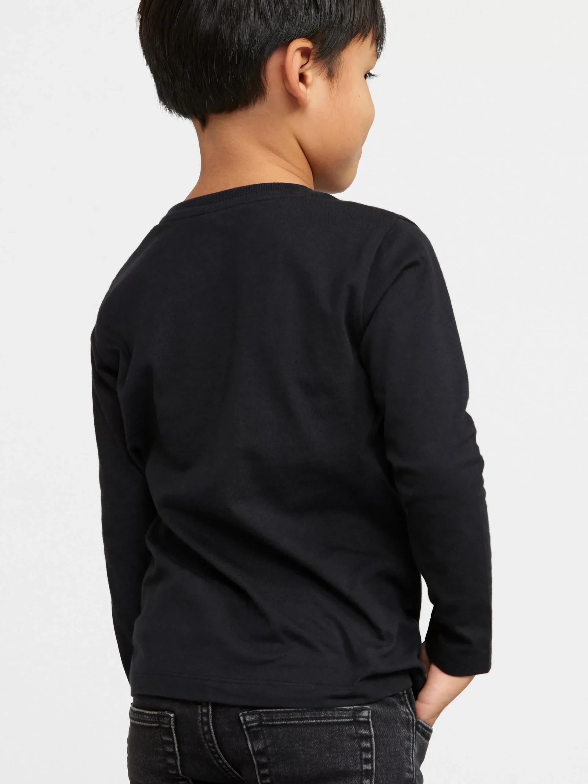 Toppar & T-Shirts>Lindex Langarmad Topp Med Panther Black