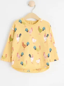 Toppar & T-Shirts>Lindex Langarmad Topp Med Tuppar Light Dusty Yellow