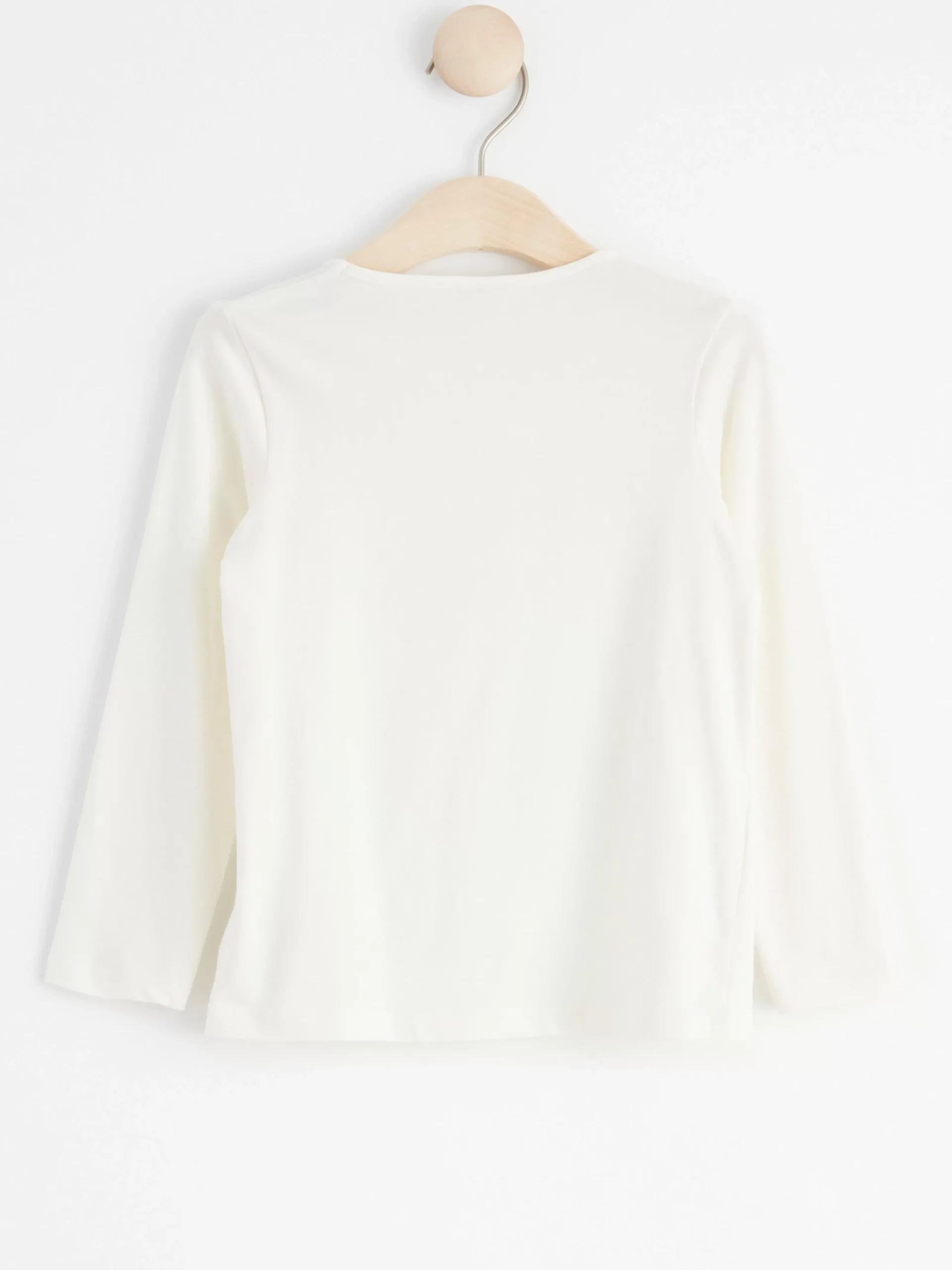 Toppar & T-Shirts>Lindex Langarmad Topp Med Vandbara Paljetter Light Dusty White