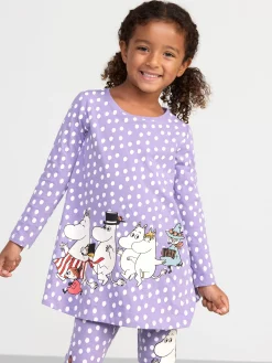 Toppar & T-Shirts>Lindex Langarmad Tunika Med Mumin Light Dusty Lilac