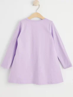 Klänningar>Lindex Langarmad Tunika Med Tryck Light Lilac