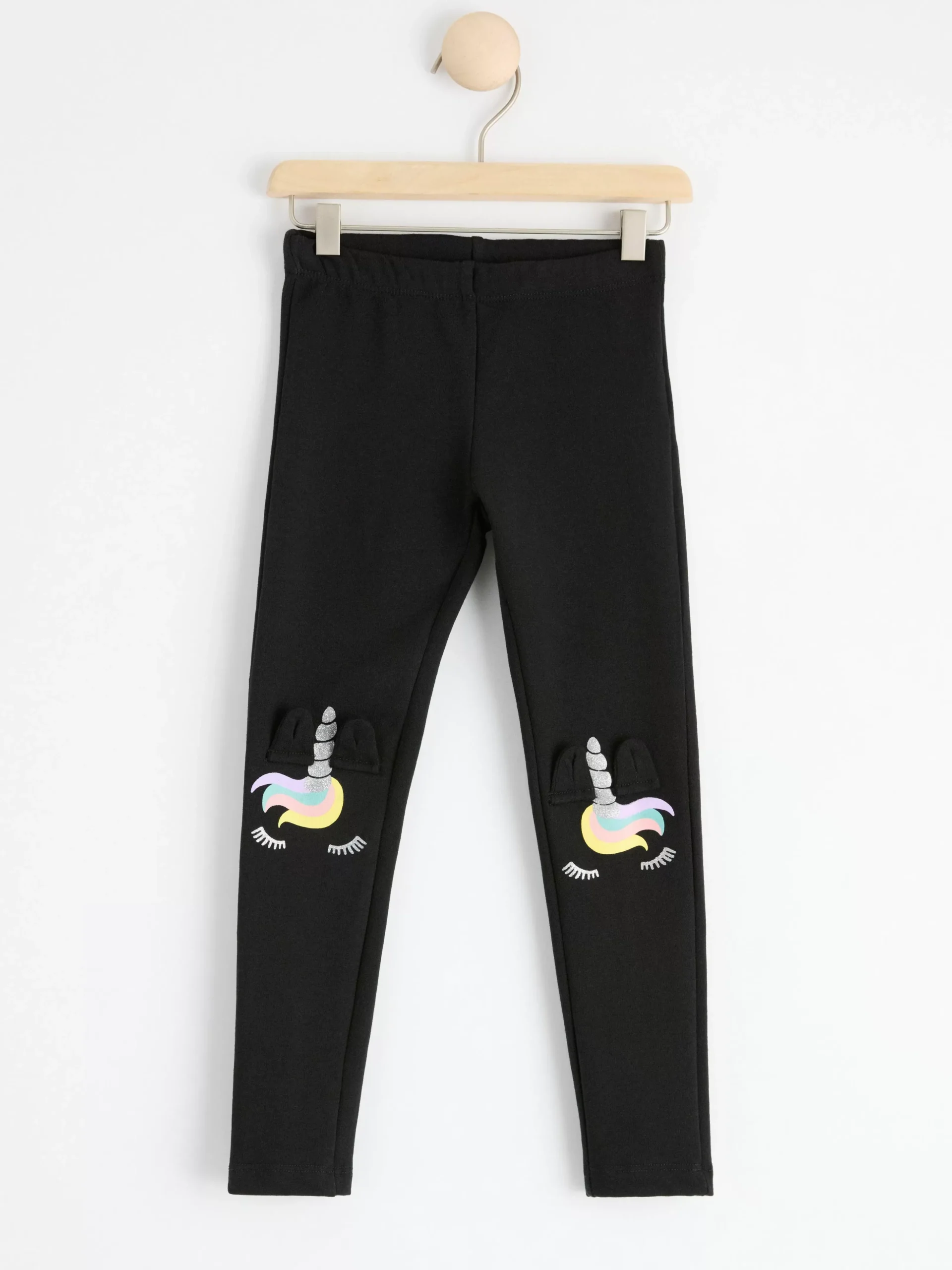 Byxor & Leggings>Lindex Leggings Med Applikationer Pa Knana Black