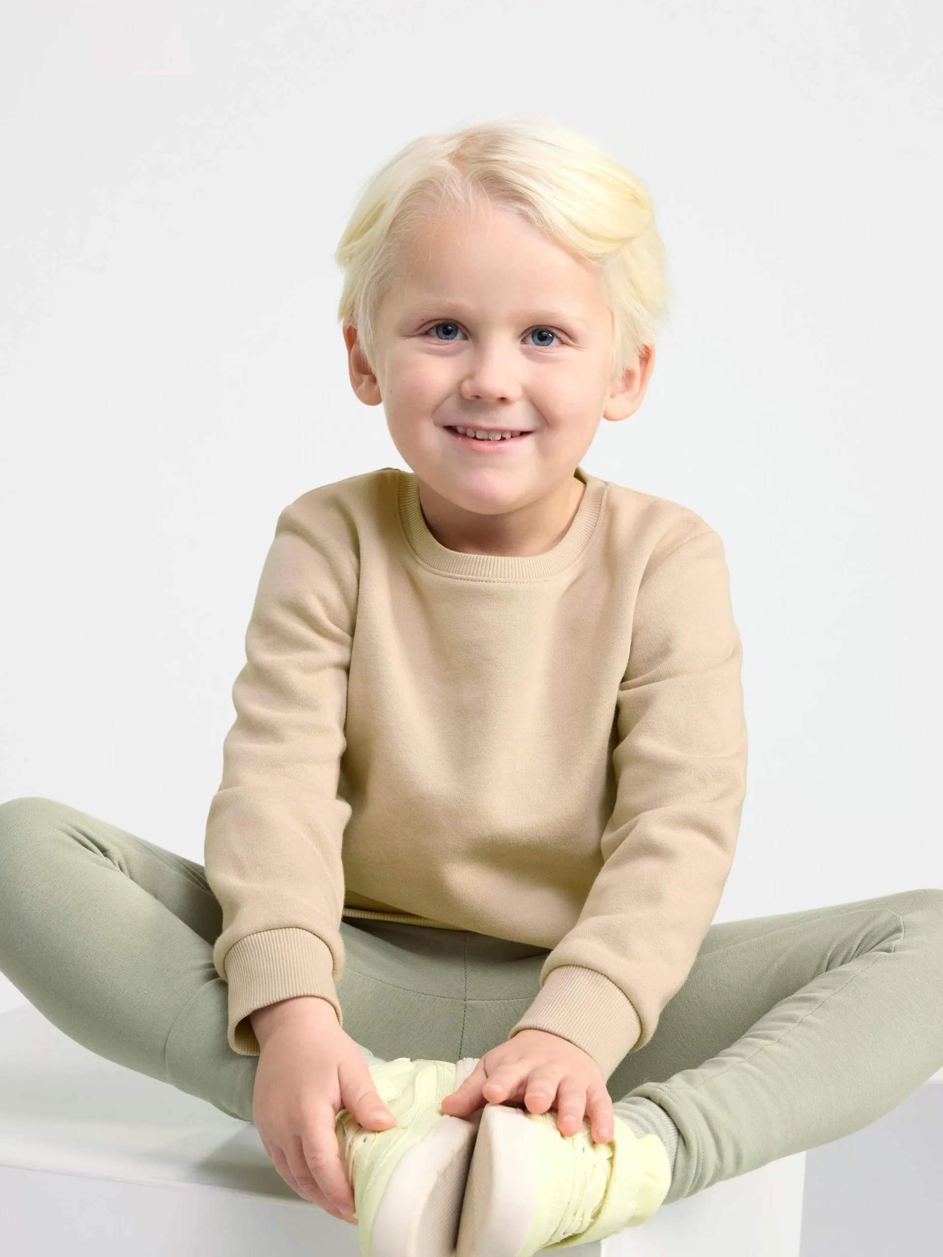 Byxor & Leggings>Lindex Leggings Med Borstad Insida Dusty Green