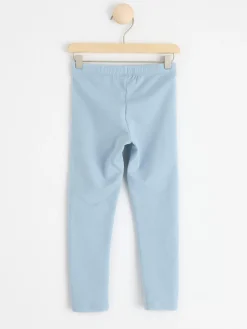 Byxor & Leggings>Lindex Leggings Med Borstad Insida Light Dusty Blue
