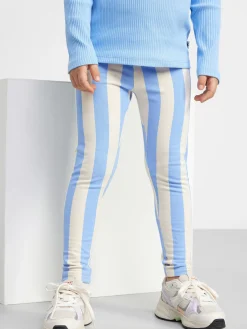 Byxor & Leggings>Lindex Leggings Med Borstad Insida Light Blue