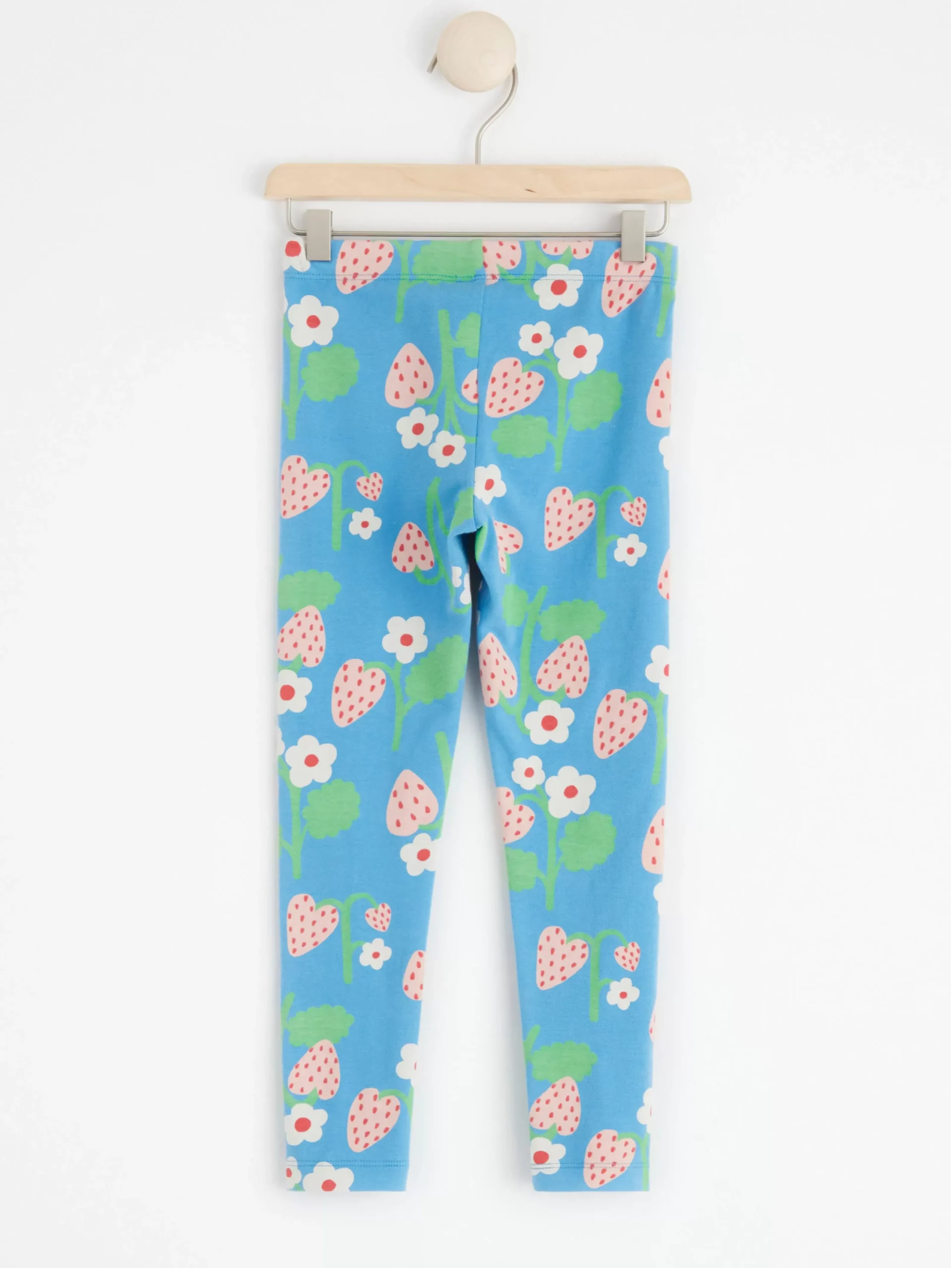 Byxor & Leggings>Lindex Leggings Med Jordgubbar Light Dusty Blue