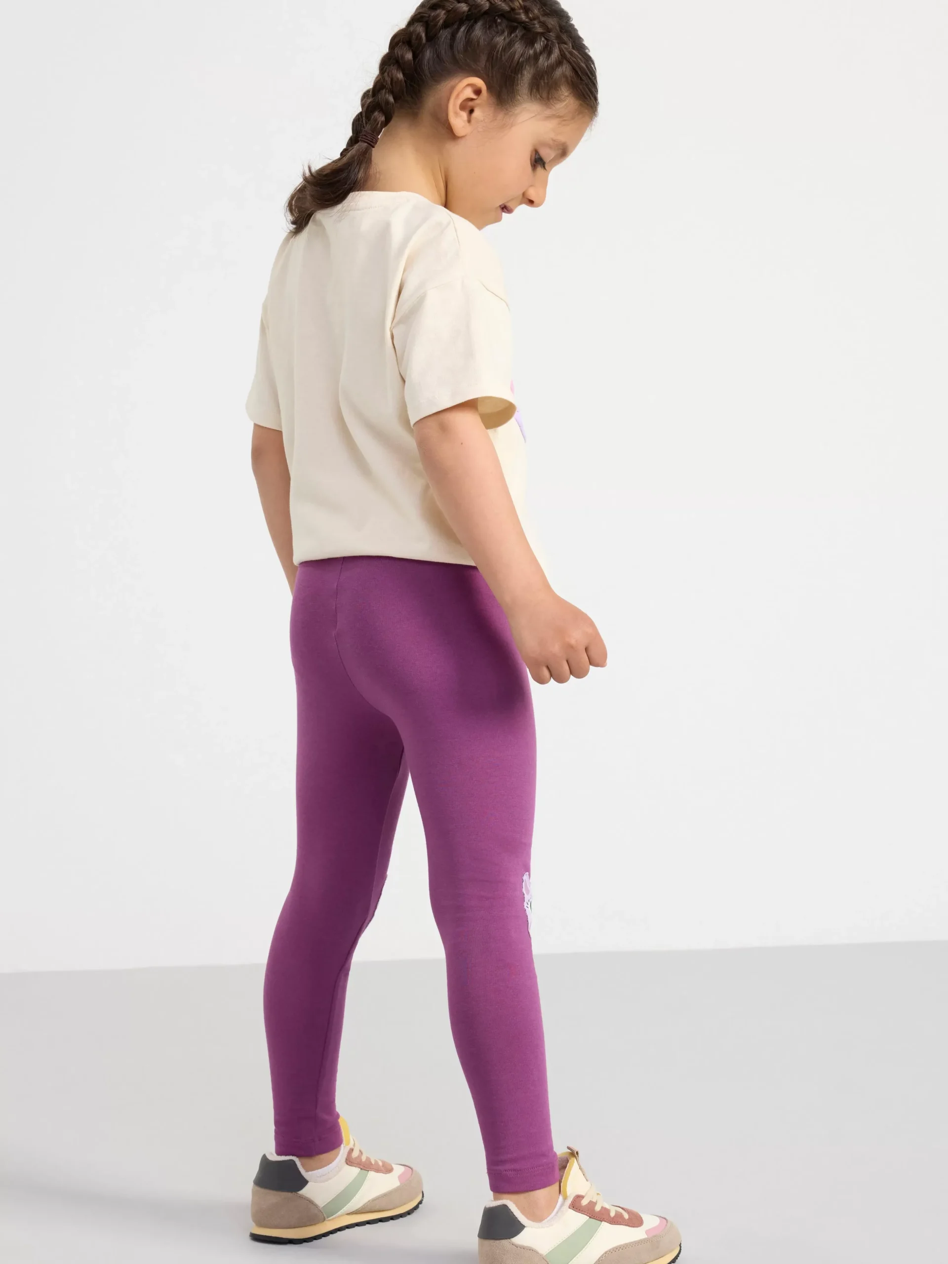 Byxor & Leggings>Lindex Leggings Med Katter Lilac
