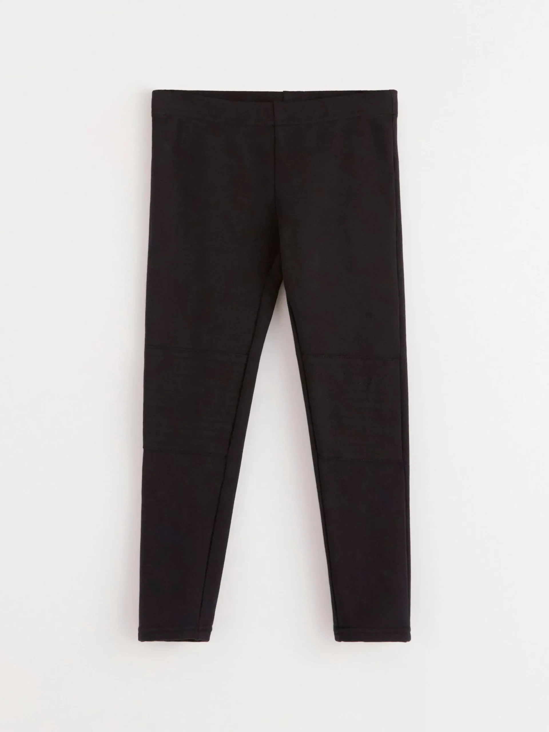Byxor & Leggings>Lindex Leggings Med Knalappar Och Borstad Insida Black