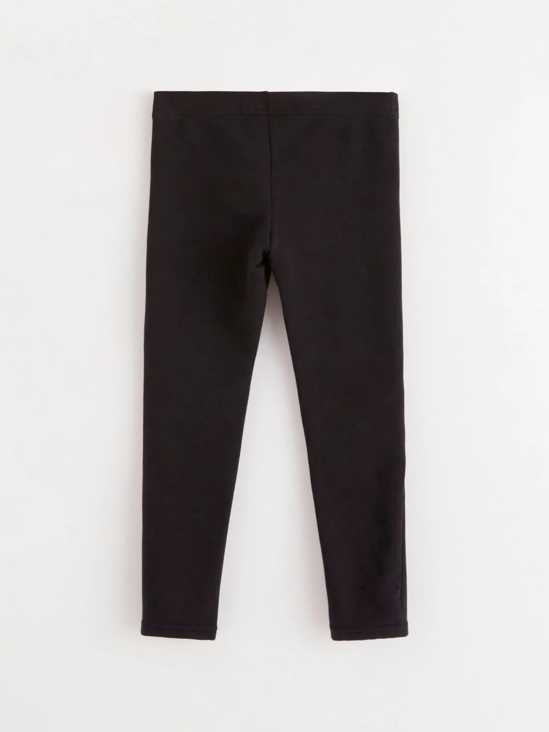 Byxor & Leggings>Lindex Leggings Med Knalappar Och Borstad Insida Black