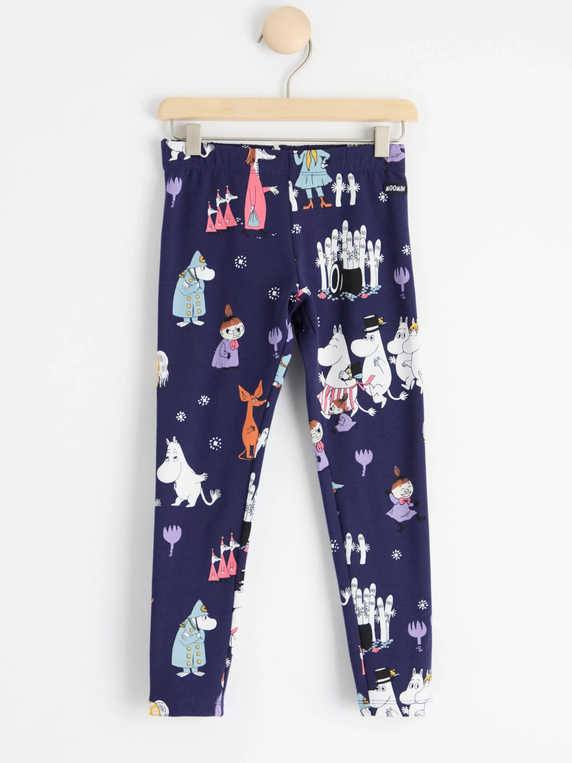 Byxor & Leggings>Lindex Leggings Med Mumin Och Borstad Insida Dark Blue