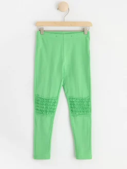 Byxor & Leggings>Lindex Leggings Med Volang Pa Knana Green