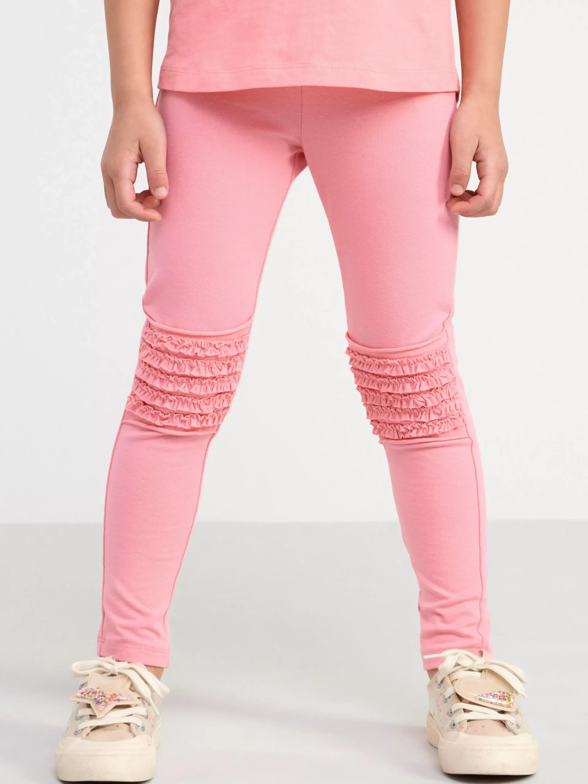 Byxor & Leggings>Lindex Leggings Med Volang Pa Knana Pink