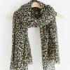 Accessoarer>Lindex Leopardmonstrad Scarf Light Beige