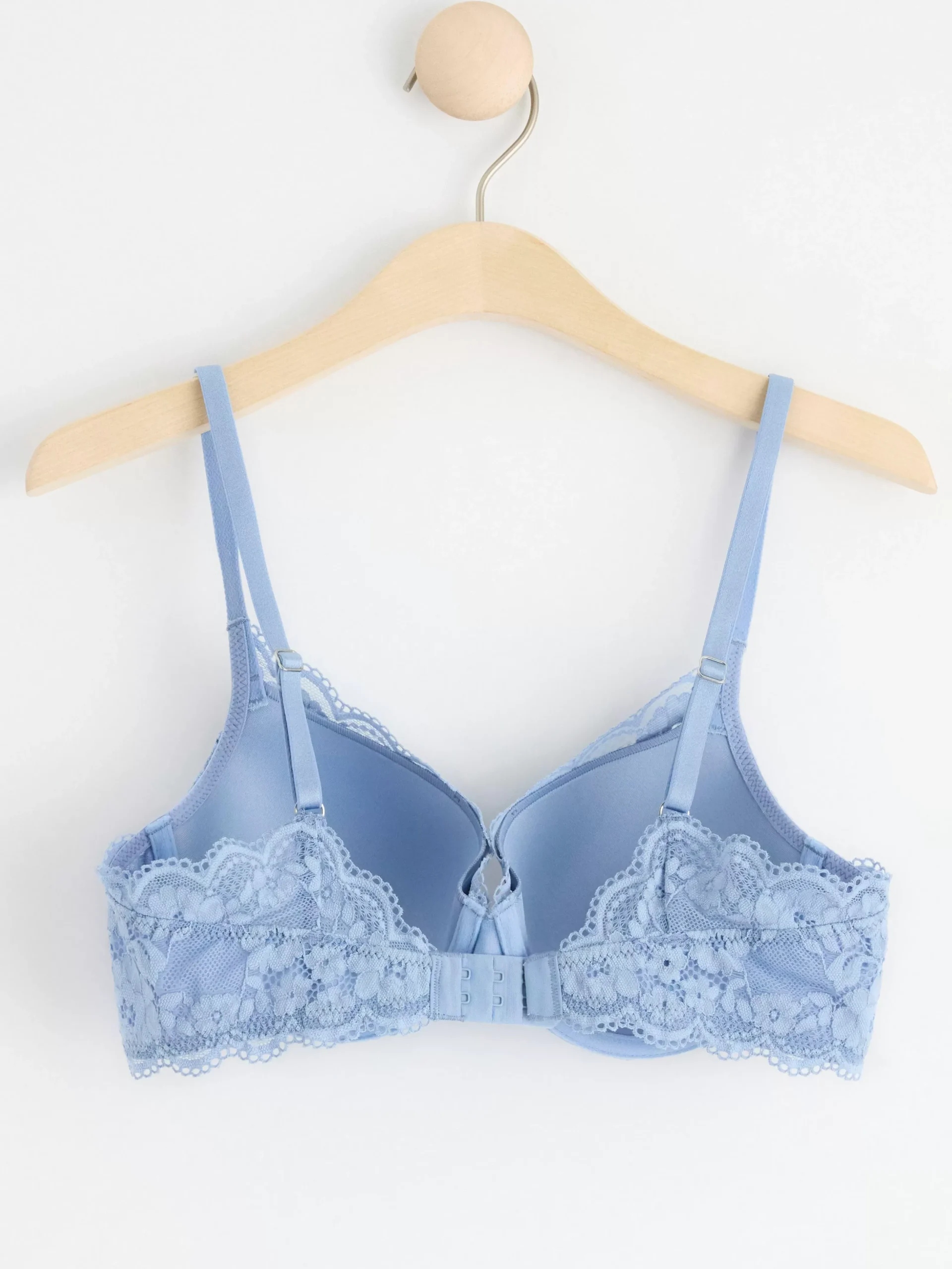 Bh>Lindex Lilja T-Shirt Bh Med Spets Light Blue