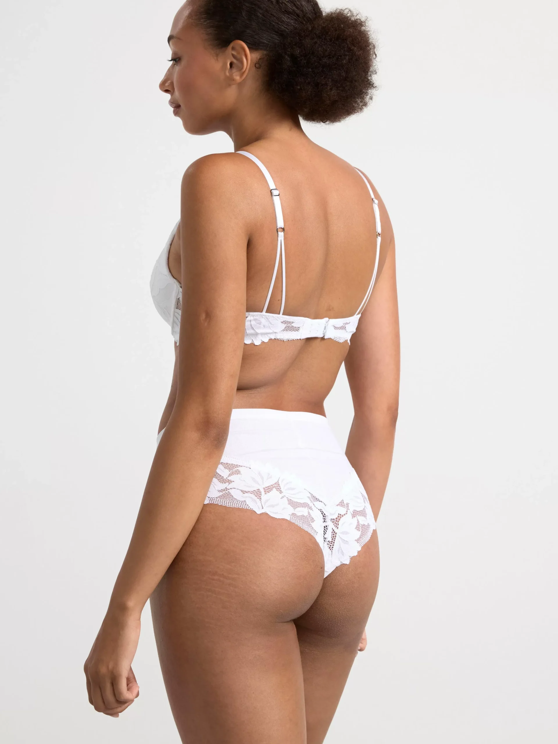 Bh>Lindex Lilja T-Shirt Bh Med Spets White