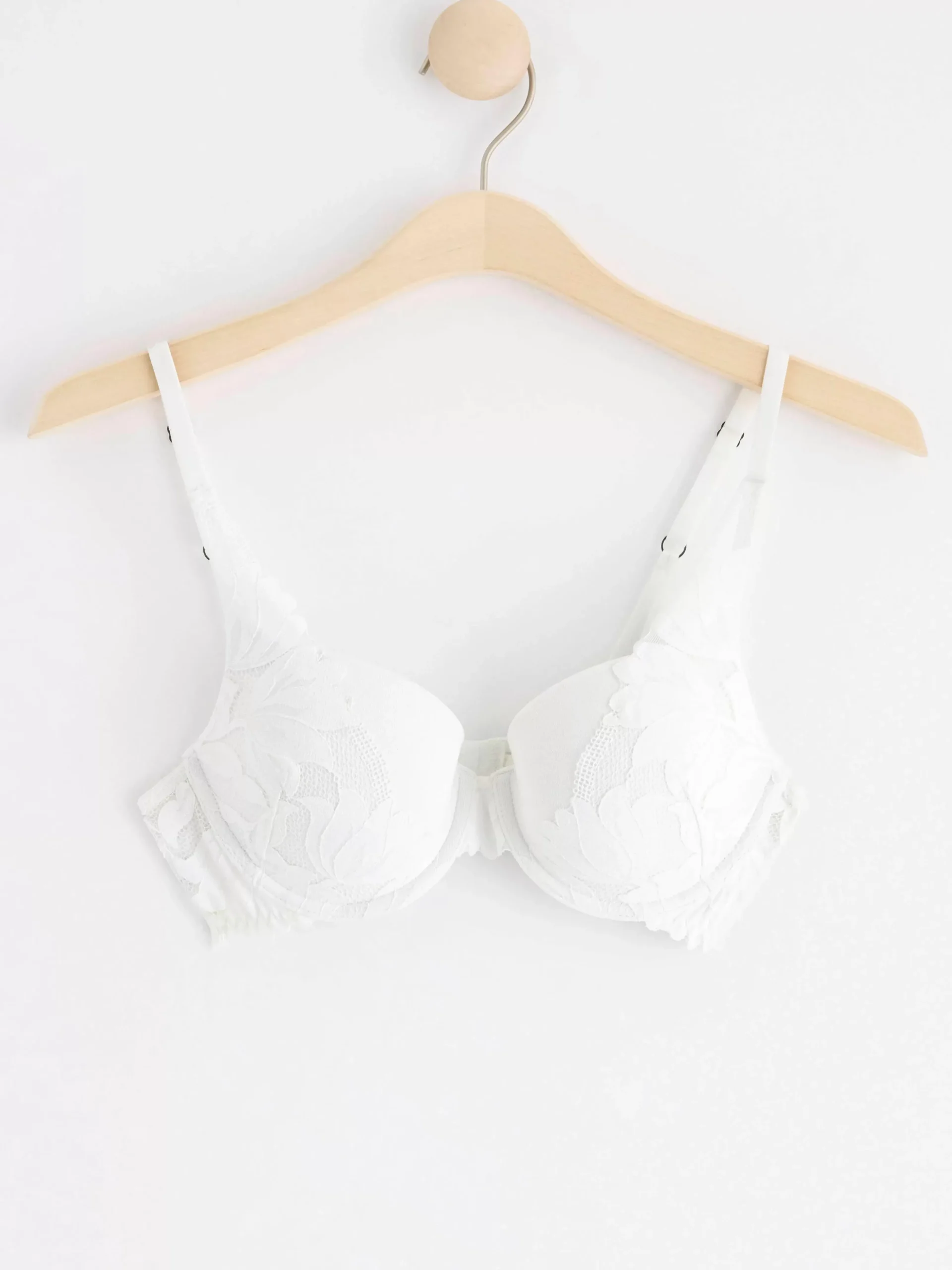 Bh>Lindex Lilja T-Shirt Bh Med Spets White