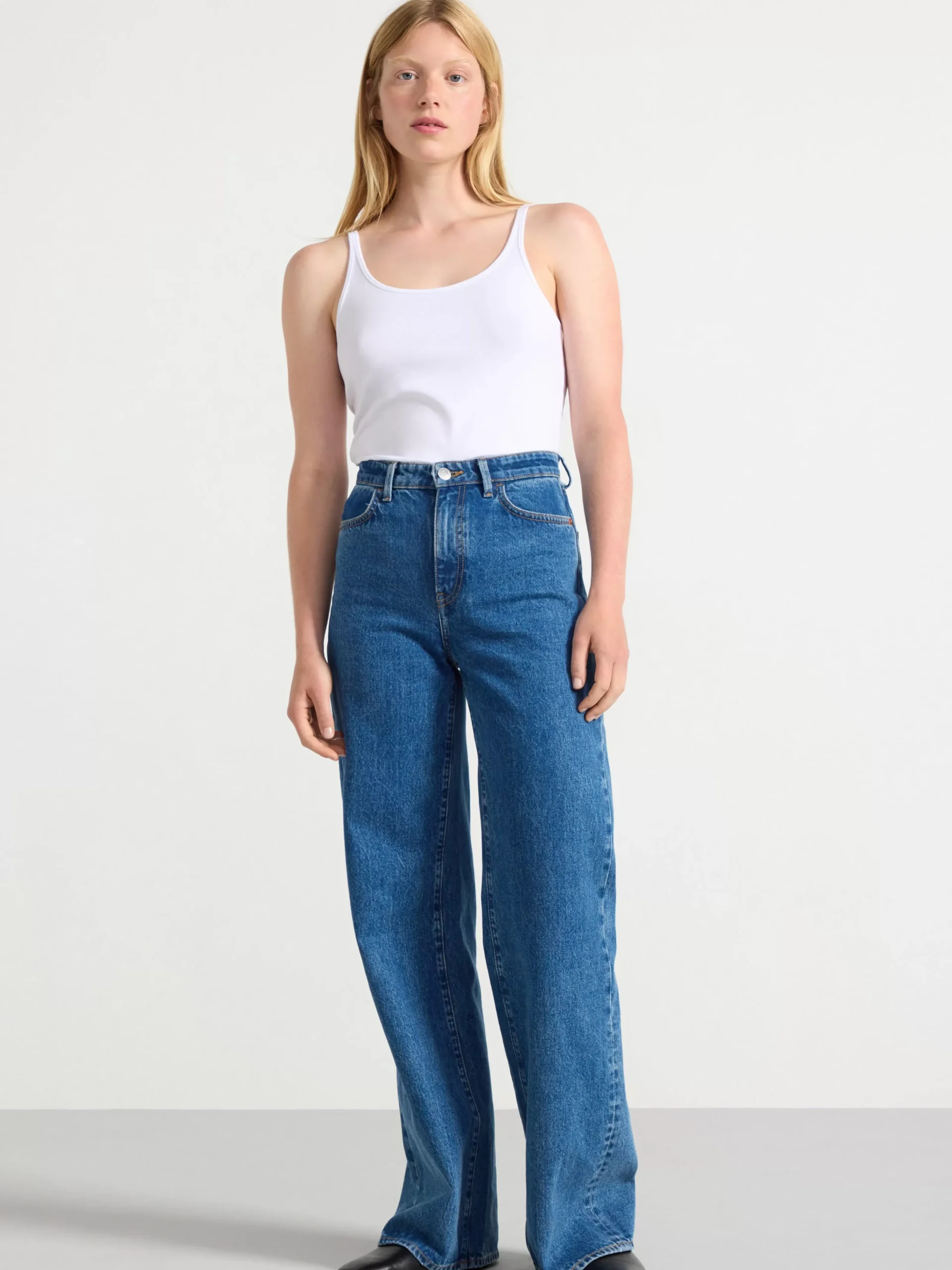 Toppar & T-Shirts>Lindex Linne White