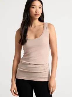 Ullunderställ>Lindex Linne I Merinoull Dusty Beige
