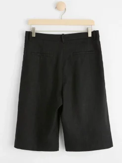 Shorts & Cykelbyxor>Lindex Linneshorts Black