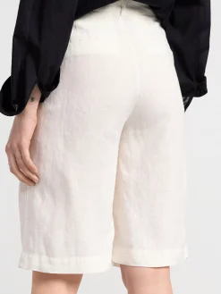 Shorts & Cykelbyxor>Lindex Linneshorts Light White