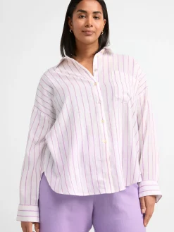 Blusar & Skjortor>Lindex Linneskjorta Lilac