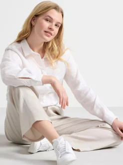 Blusar & Skjortor>Lindex Linneskjorta White