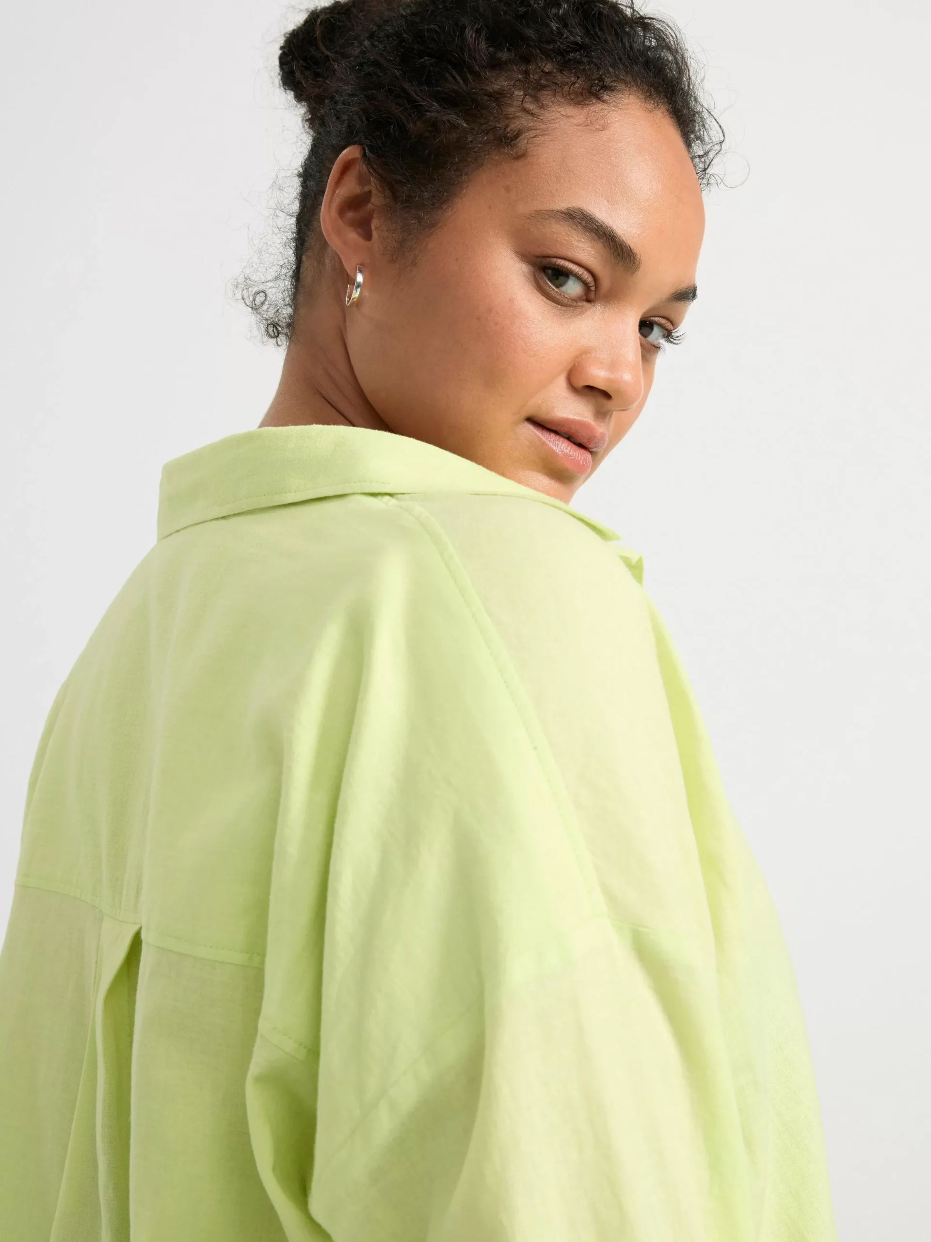Blusar & Skjortor>Lindex Linneskjorta Light Green