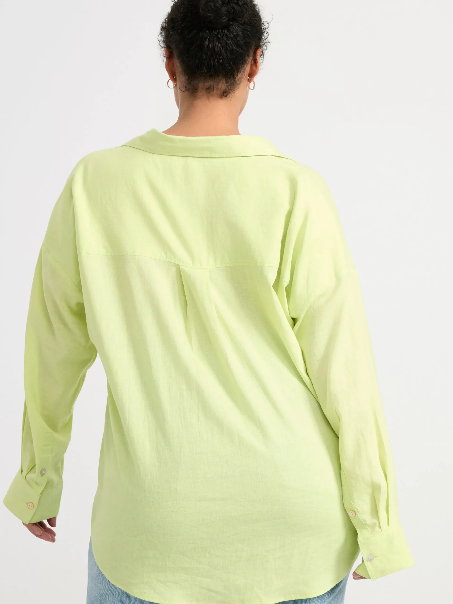 Blusar & Skjortor>Lindex Linneskjorta Light Green