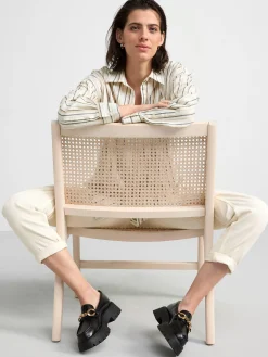 Blusar & Skjortor>Lindex Linneskjorta Light White