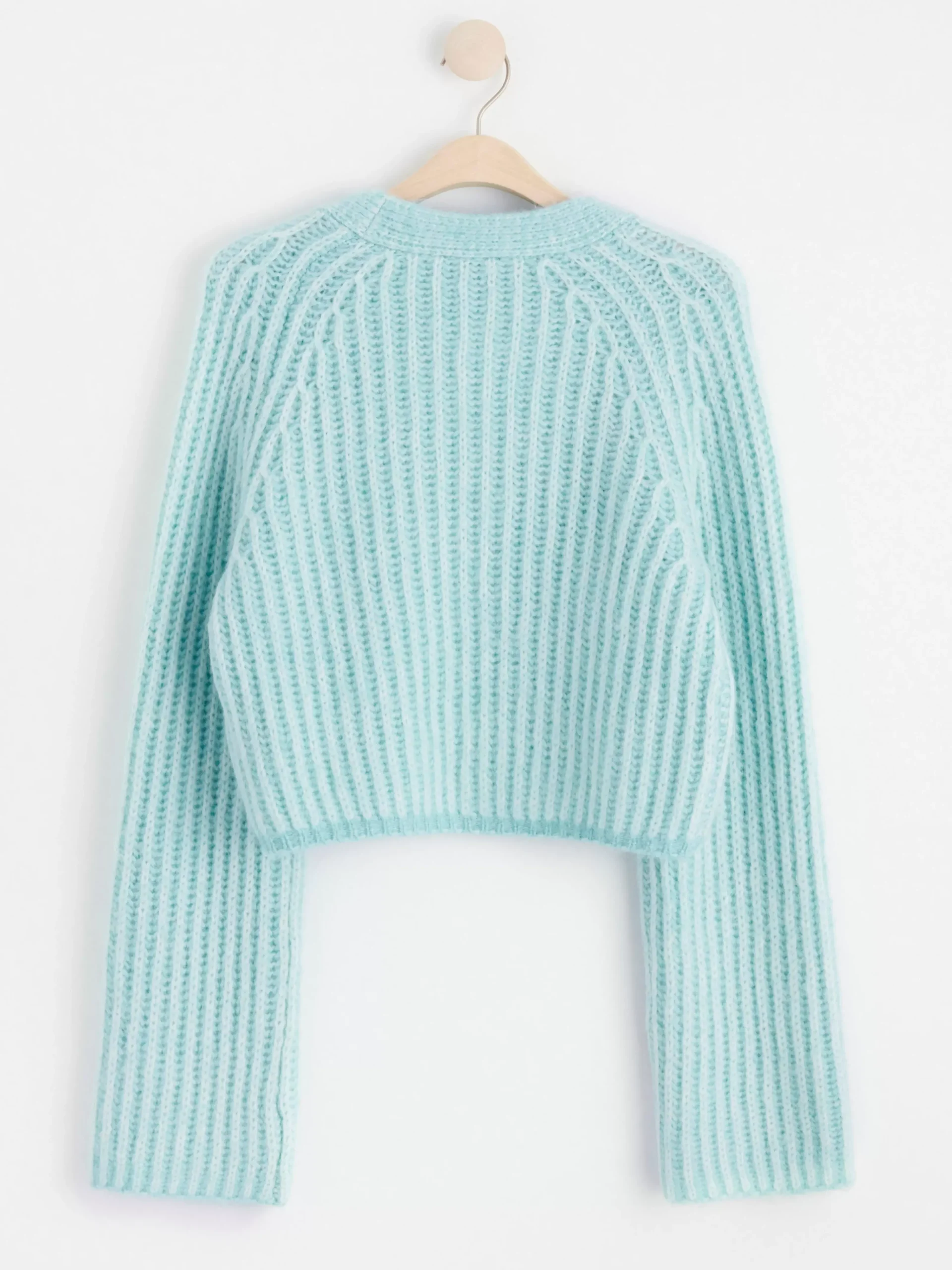 Tröjor & Cardigans>Lindex Lost Stickad Cardigan Light Blue
