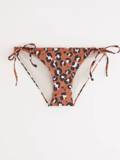 Badkläder>Lindex Low Bikinitrosa Med Knytning Light Brown