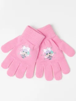 Accessoarer>Lindex Magiska Fingervantar Med Lol-Tryck Light Pink