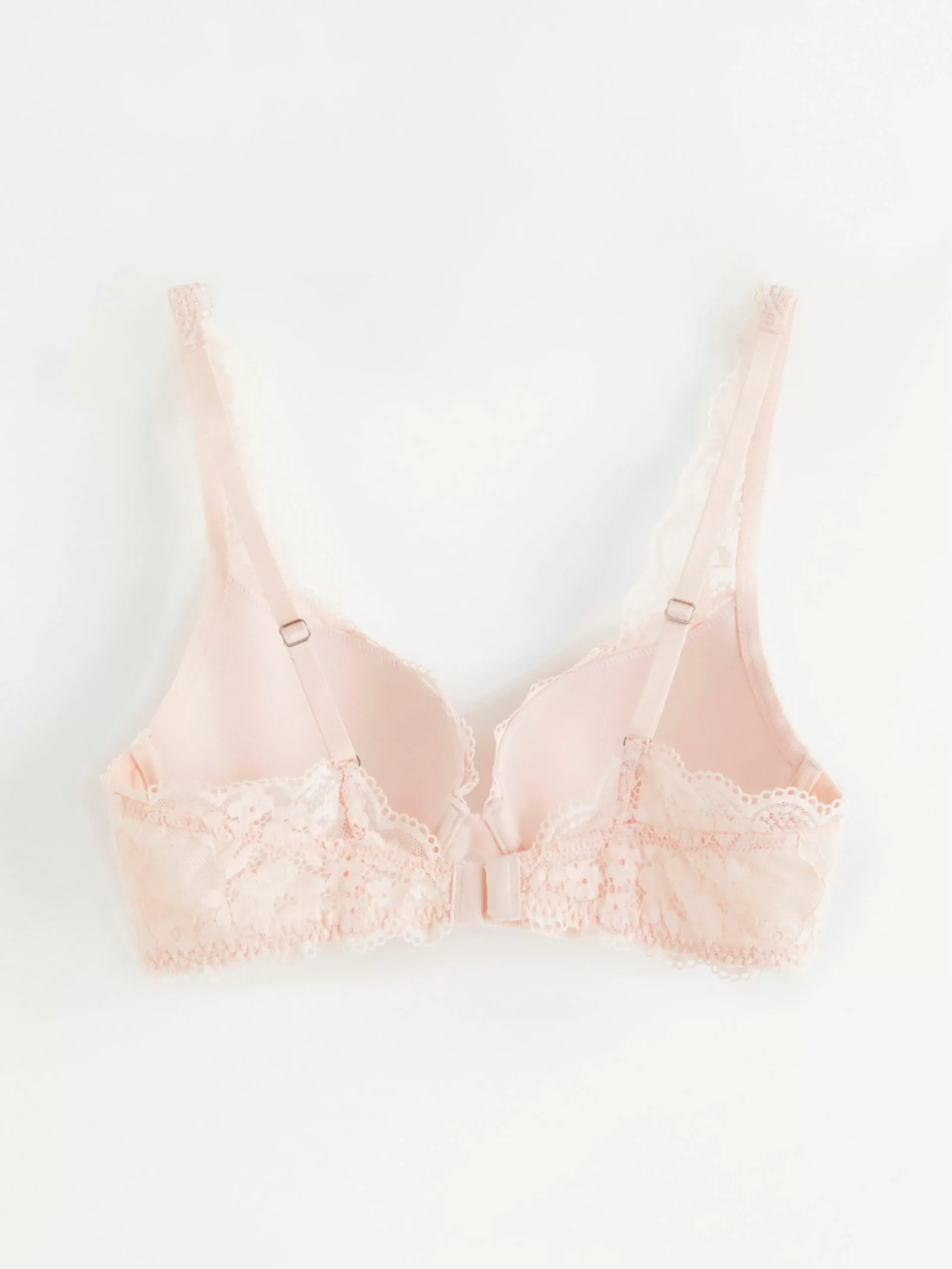 Bh>Lindex Malva Push-Up Bh Med Spets Lt Pink