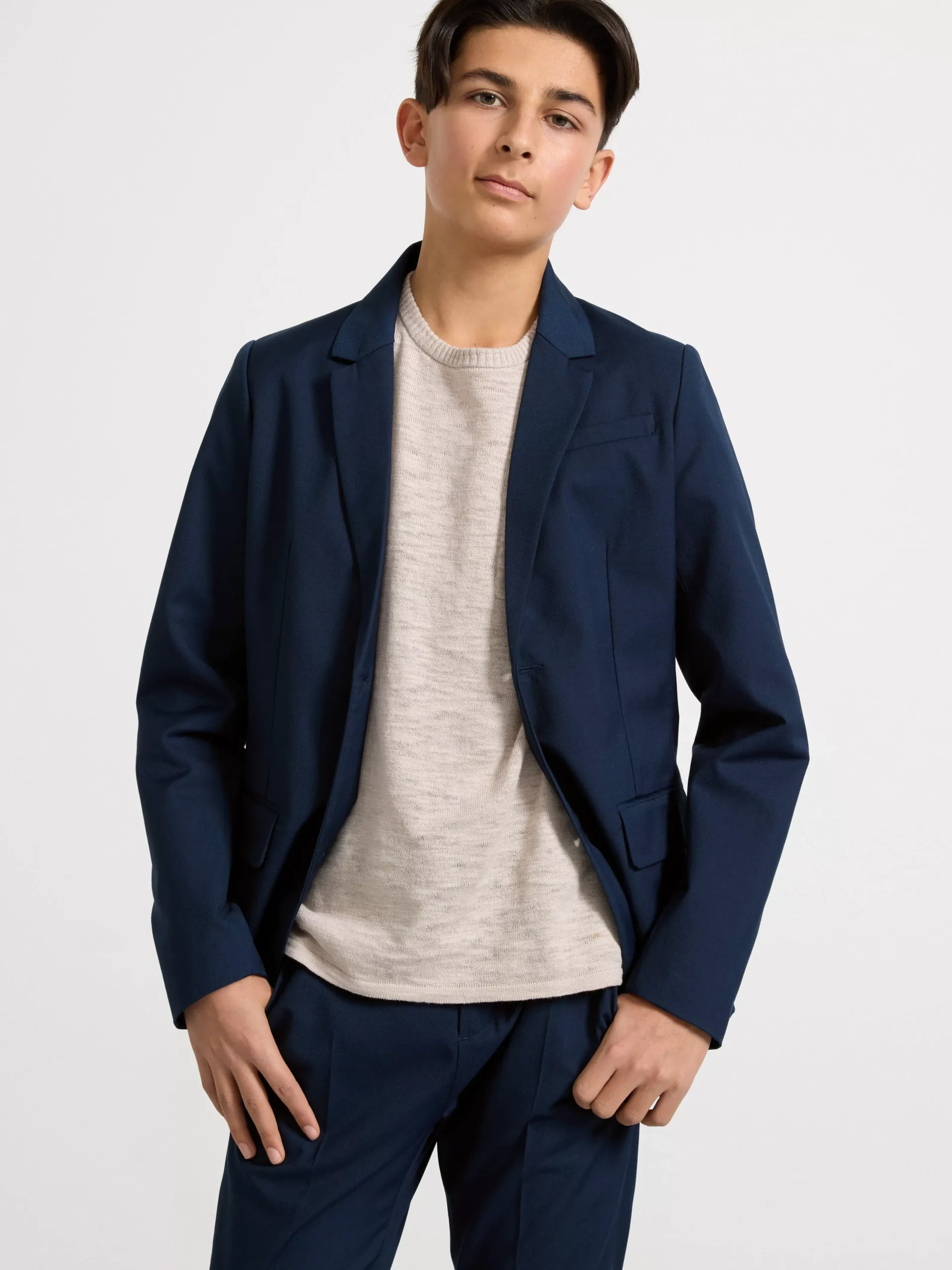 Tröjor & Cardigans>Lindex Marinbla Kavaj Navy