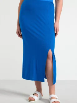 Kjolar>Lindex Midikjol Blue